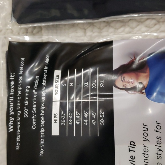 JOCKEY ESSENTIALS HIGH WAIST SHORTS & SLIMMING TANK WOMENS BLACK XXL - Picture 6 of 9